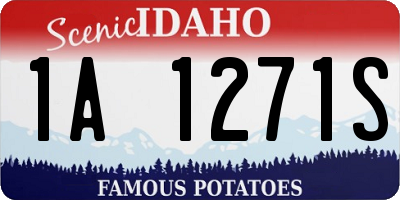 ID license plate 1A1271S