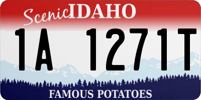 ID license plate 1A1271T