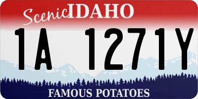 ID license plate 1A1271Y