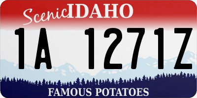 ID license plate 1A1271Z