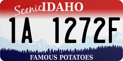 ID license plate 1A1272F