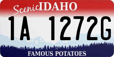 ID license plate 1A1272G