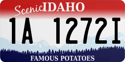 ID license plate 1A1272I