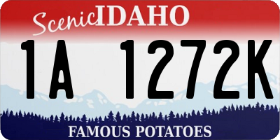 ID license plate 1A1272K