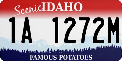 ID license plate 1A1272M