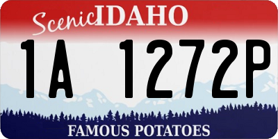 ID license plate 1A1272P