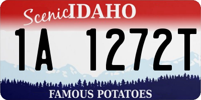 ID license plate 1A1272T