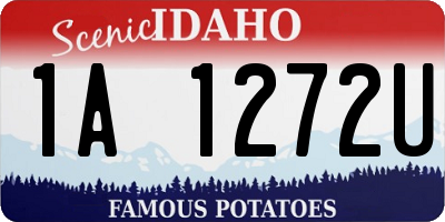 ID license plate 1A1272U
