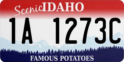 ID license plate 1A1273C