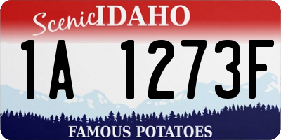 ID license plate 1A1273F