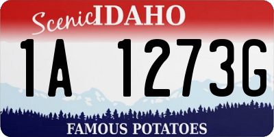 ID license plate 1A1273G