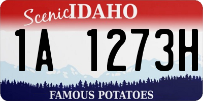 ID license plate 1A1273H