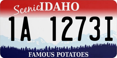 ID license plate 1A1273I