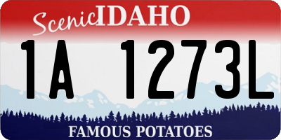 ID license plate 1A1273L