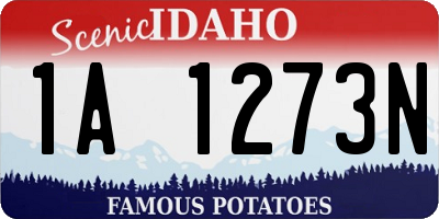 ID license plate 1A1273N