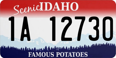 ID license plate 1A1273O