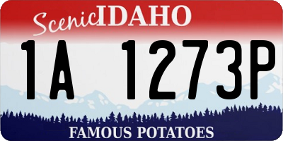 ID license plate 1A1273P