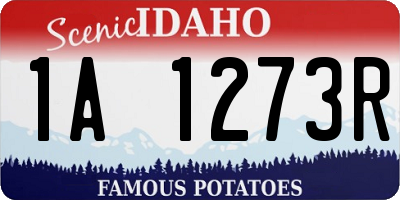 ID license plate 1A1273R