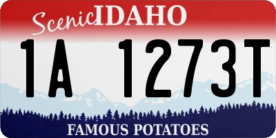 ID license plate 1A1273T