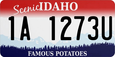 ID license plate 1A1273U