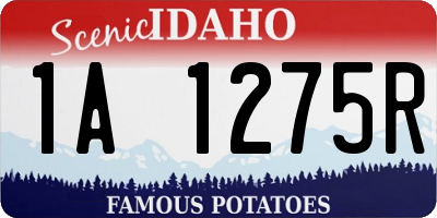 ID license plate 1A1275R