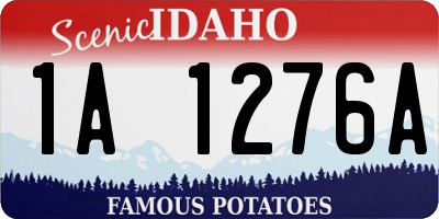 ID license plate 1A1276A