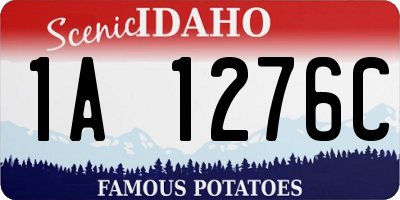 ID license plate 1A1276C