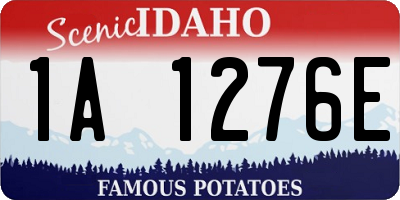 ID license plate 1A1276E
