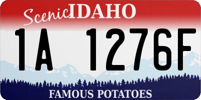 ID license plate 1A1276F
