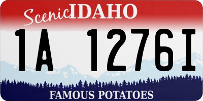 ID license plate 1A1276I