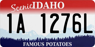 ID license plate 1A1276L