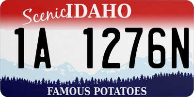 ID license plate 1A1276N
