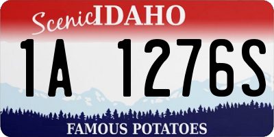 ID license plate 1A1276S