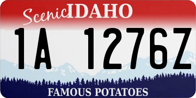 ID license plate 1A1276Z