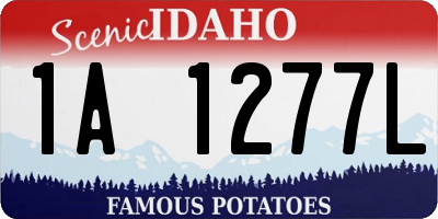 ID license plate 1A1277L