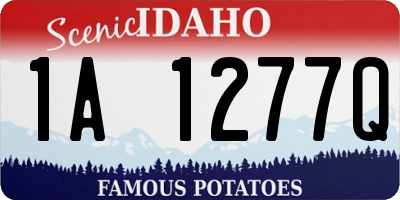 ID license plate 1A1277Q