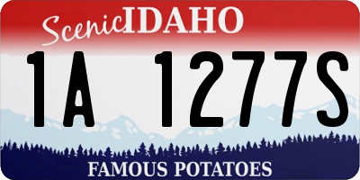 ID license plate 1A1277S