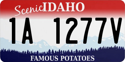 ID license plate 1A1277V