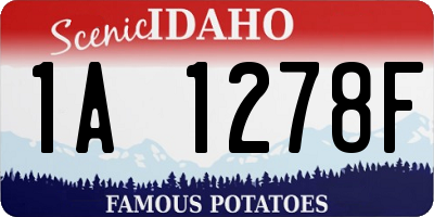ID license plate 1A1278F