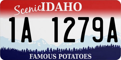ID license plate 1A1279A