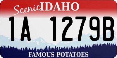 ID license plate 1A1279B