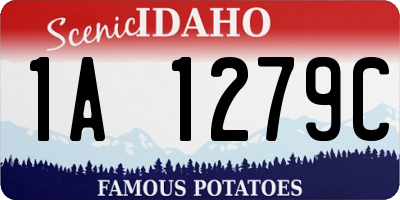 ID license plate 1A1279C