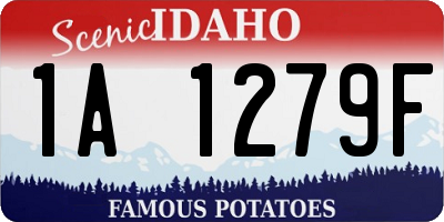 ID license plate 1A1279F