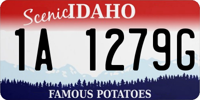 ID license plate 1A1279G