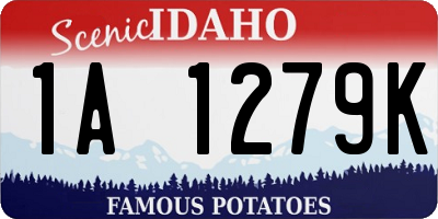 ID license plate 1A1279K