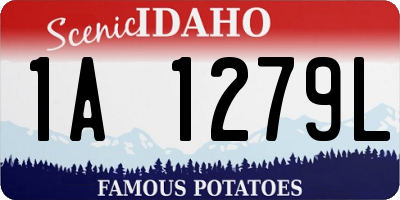 ID license plate 1A1279L