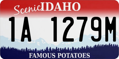 ID license plate 1A1279M