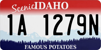 ID license plate 1A1279N