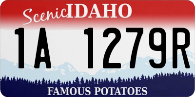 ID license plate 1A1279R