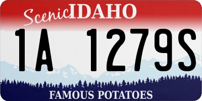 ID license plate 1A1279S